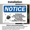 Signmission Secondary Evacuation Point Sign With Symbol, 7 in W x Rectangle, Vinyl Decal OS-2PACK-NS-D-57-L-18264 - alternate 6